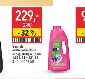 Globus Vanish odstraňovač skvrn nabídka
