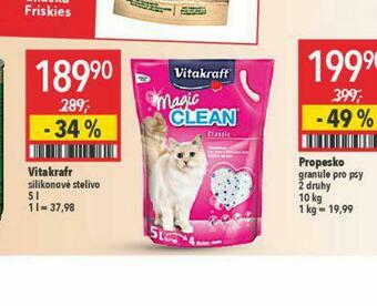 Globus Vitakraft silikonové stelivo nabídka