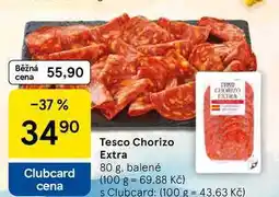 Tesco Tesco Chorizo Extra, 80 g, balené nabídka