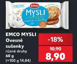 Kaufland EMCO MYSLI Ovesné sušenky nabídka