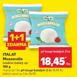 Kaufland ITALAT Mozzarella nabídka