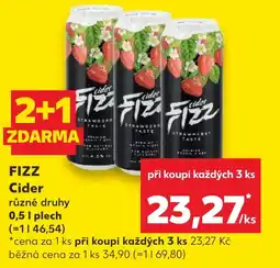 Kaufland FIZZ Cider nabídka
