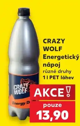 Kaufland CRAZY WOLF Energetický nápoj nabídka