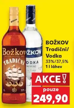 Kaufland BOŽKOV Tradični/ Vodka nabídka