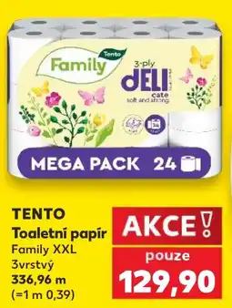 Kaufland TENTO Toaletni papir nabídka