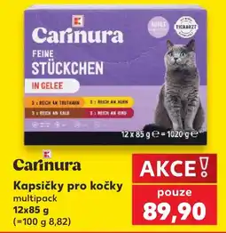 Kaufland Carinura Kapsičky pro kočky nabídka