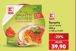 Kaufland Špagety nabídka
