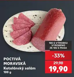 Kaufland POCTIVÁ MORAVSKÁ Katalánský salám nabídka