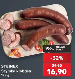 Kaufland STEINEX Štýrská klobása nabídka