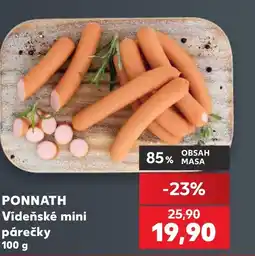 Kaufland PONNATH Vídeňské mini párečky nabídka