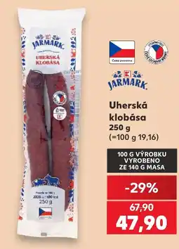 Kaufland Uherská klobása nabídka