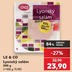 Kaufland LE & CO Lyonský salám nabídka