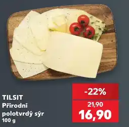 Kaufland TILSIT Přírodní polotvrdý sýr nabídka