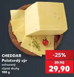 Kaufland CHEDDAR Polotvrdý sýr nabídka