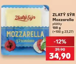 Kaufland ZLATÝ SÝR Mozzarella nabídka