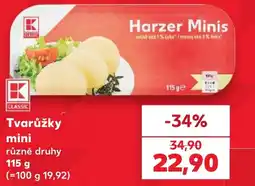 Kaufland Tvarůžky mini nabídka