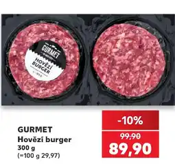 Kaufland GURMET Hovězí burger nabídka
