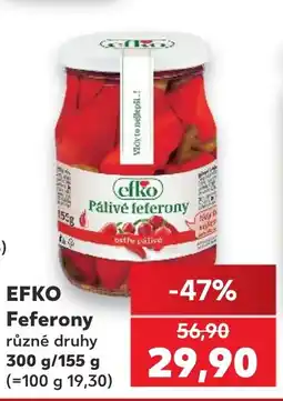 Kaufland EFKO Feferony nabídka