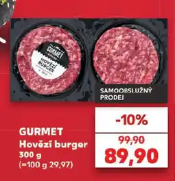 Kaufland GURMET Hovězí burger nabídka