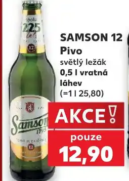 Kaufland SAMSON 12 Pivo nabídka