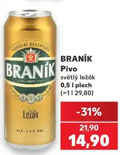 Kaufland BRANÍK Pivo nabídka
