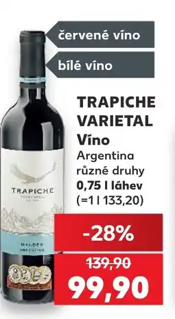 Kaufland TRAPICHE VARIETAL Vino nabídka