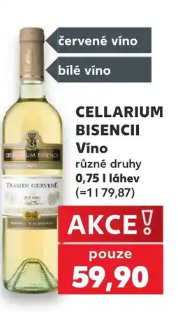 Kaufland CELLARIUM BISENCII Víno nabídka