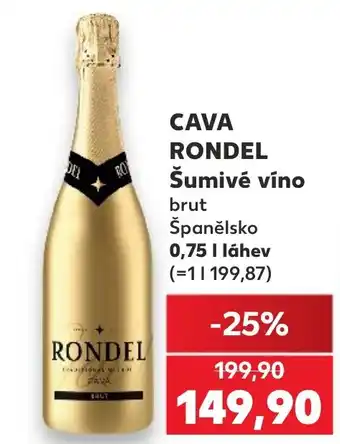 Kaufland CAVA RONDEL Šumivé víno nabídka