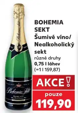 Kaufland BOHEMIA SEKT Šumivé víno/ Nealkoholický sekt nabídka