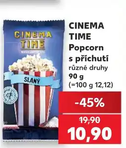 Kaufland CINEMA TIME Popcorn s příchutí nabídka