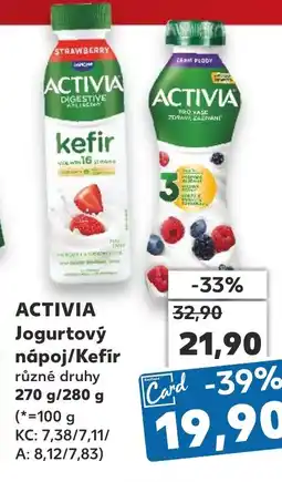 Kaufland ACTIVIA Jogurtový nápoj/Kefír nabídka