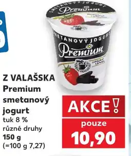 Kaufland Z VALAŠSKA Premium smetanový jogurt nabídka