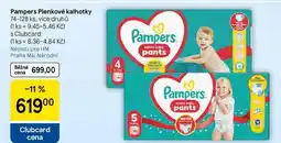 Tesco Pampers Plenkové kalhotky, 74-128 ks, více druhů nabídka
