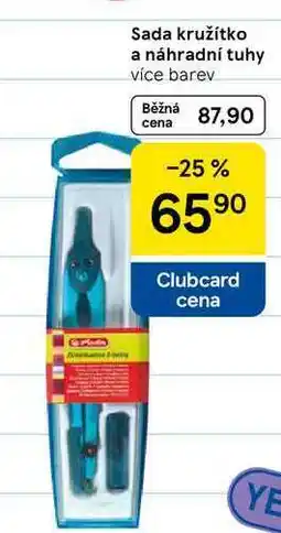 Tesco Sada kružítko a náhradní tuhy, více barev nabídka