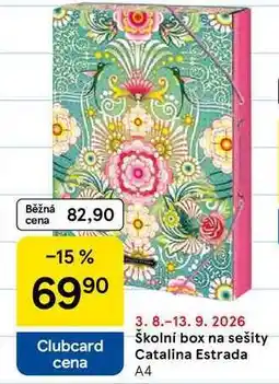 Tesco Školní box na sešity Catalina Estrada A4 nabídka