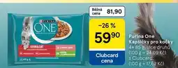Tesco PURINA ONE Kapsičky pro kočky, 4× nabídka