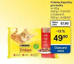 Tesco Friskies Kapsičky pro kočky, 4× nabídka