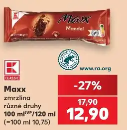 Kaufland Maxx zmrzlina nabídka