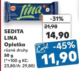 Kaufland SEDITA LINA Oplatka nabídka