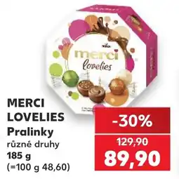 Kaufland MERCI LOVELIES Pralinky nabídka