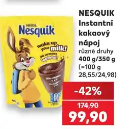 Kaufland NESQUIK Instantní kakaový nápoj nabídka