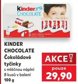 Kaufland KINDER CHOCOLATE Čokoládové tyčinky nabídka