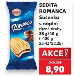 Kaufland SEDITA ROMANCA Sušenka s náplní nabídka