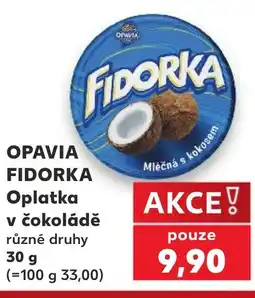 Kaufland OPAVIA FIDORKA Oplatka v čokoládě nabídka