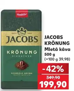 Kaufland JACOBS KRÖNUNG Mletá káva nabídka