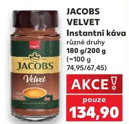 Kaufland JACOBS VELVET Instantní káva nabídka