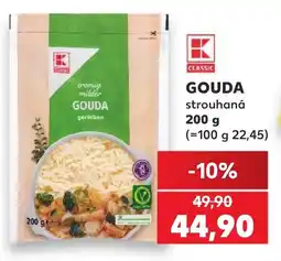 Kaufland GOUDA strouhaná nabídka