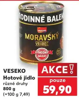 Kaufland VESEKO Hotové jídlo nabídka