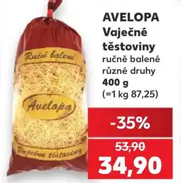 Kaufland AVELOPA Vaječné těstoviny nabídka