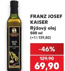 Kaufland FRANZ JOSEF KAISER Rýžový olej nabídka